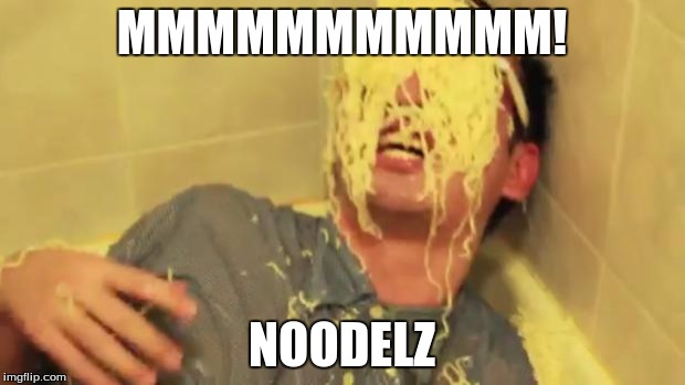 Filthy Frank with ramen noodles on his face. | MMMMMMMMMMM! NOODELZ | image tagged in filthy frank with ramen noodles on his face | made w/ Imgflip meme maker