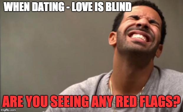 dating | WHEN DATING - LOVE IS BLIND; ARE YOU SEEING ANY RED FLAGS? | image tagged in love is love,dating,speed dating,i love you this much,love is blind | made w/ Imgflip meme maker
