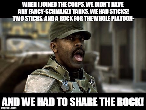 sgt johnson two sticks and a rock