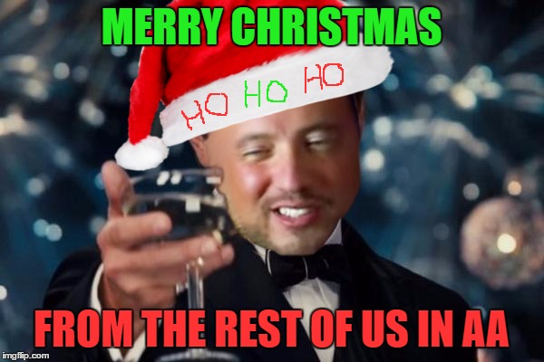 MERRY CHRISTMAS FROM THE REST OF US IN AA | made w/ Imgflip meme maker