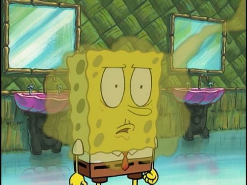 High Quality Bad breath spongebob Blank Meme Template