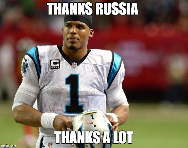 Panthers | THANKS RUSSIA; THANKS A LOT | image tagged in panthers | made w/ Imgflip meme maker