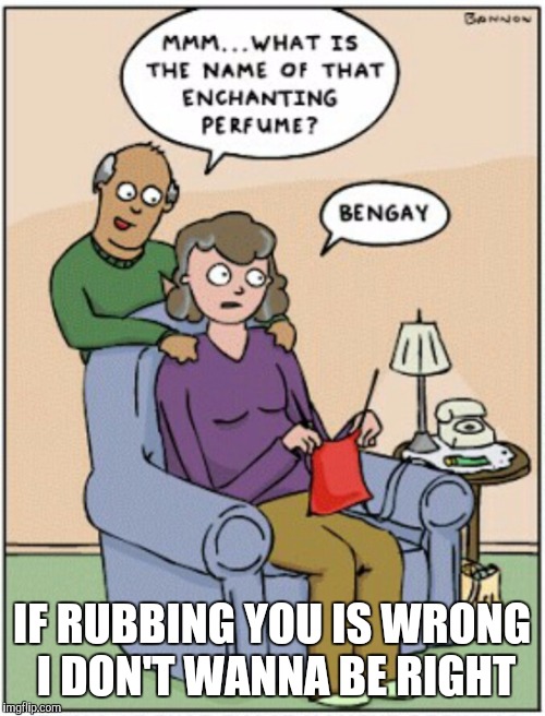 IF RUBBING YOU IS WRONG I DON'T WANNA BE RIGHT | image tagged in if rubbing you is wrong i don't want to be right bengay | made w/ Imgflip meme maker