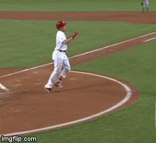 Duvall High five | image tagged in gifs,reds | made w/ Imgflip video-to-gif maker