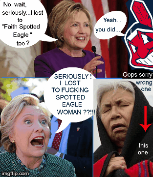 Hillary 0 - 3 ....lost again | image tagged in faith spotted eagle,election 2016,electoral college,politics lol,donald trump approves,hillary clinton for jail 2016 | made w/ Imgflip images-to-gif maker