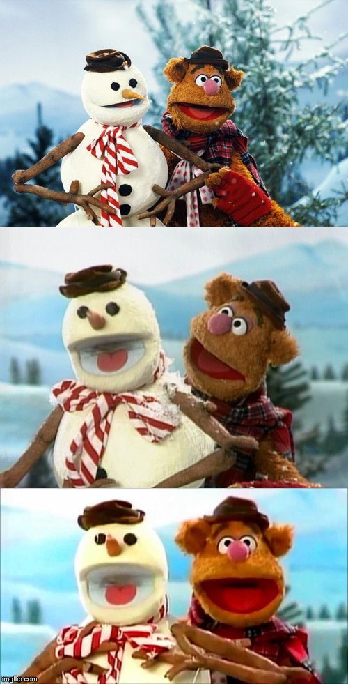 Christmas Puns With Fozzie Bear  Blank Meme Template