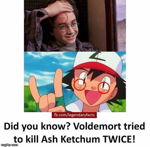 image tagged in harry,potter,ash,ketchum | made w/ Imgflip meme maker