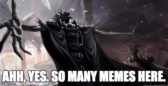 Deus Ex Machina Loves His Memes | AHH, YES. SO MANY MEMES HERE. | image tagged in deus ex machina,mirai nikki | made w/ Imgflip meme maker