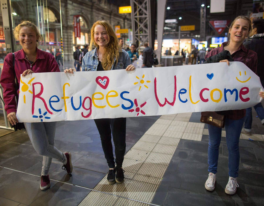 High Quality Refugees Welcome - Germany Blank Meme Template