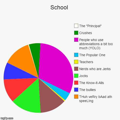 What school is like | image tagged in funny,pie charts | made w/ Imgflip chart maker