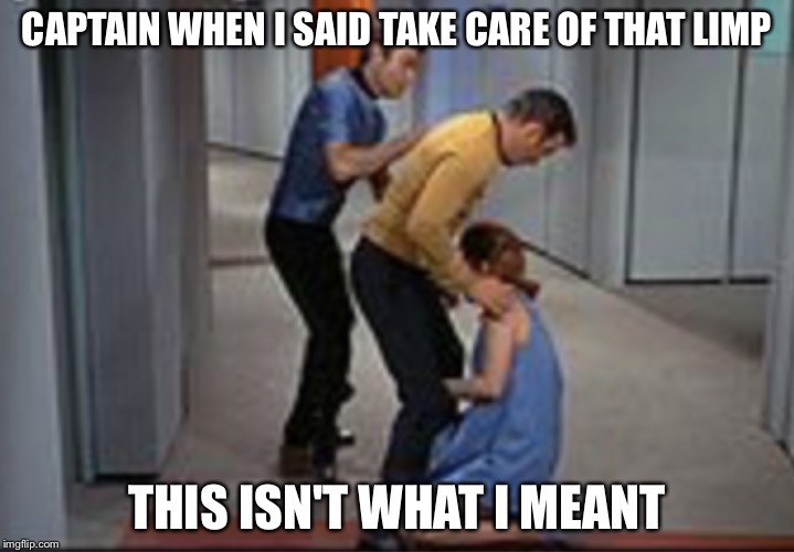 Job promotion | CAPTAIN WHEN I SAID TAKE CARE OF THAT LIMP THIS ISN'T WHAT I MEANT | image tagged in job promotion | made w/ Imgflip meme maker