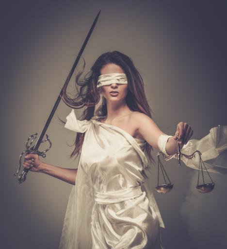 Themis - Lady Justice Blank Meme Template