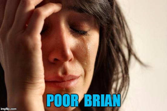 First World Problems Meme | POOR  BRIAN | image tagged in memes,first world problems | made w/ Imgflip meme maker