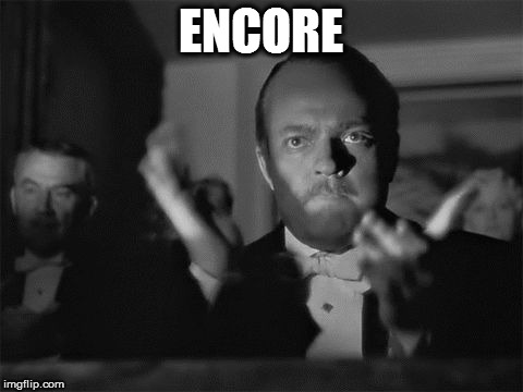 clapping | ENCORE | image tagged in clapping | made w/ Imgflip meme maker
