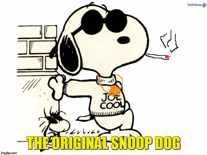 was watching Charlie brown xmas last night and I thought to myself.... | THE ORIGINAL SNOOP DOG | image tagged in memes,funny | made w/ Imgflip meme maker