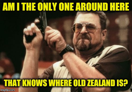 Seriously. I learned this when I was 9. Any New Zealanders out there know? | AM I THE ONLY ONE AROUND HERE; THAT KNOWS WHERE OLD ZEALAND IS? | image tagged in memes,am i the only one around here,new zealand,netherlands,zuiderzee | made w/ Imgflip meme maker