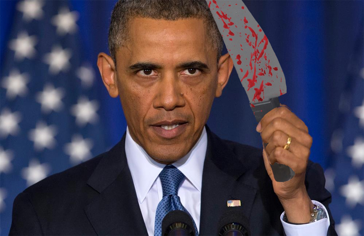 High Quality knife obama Blank Meme Template