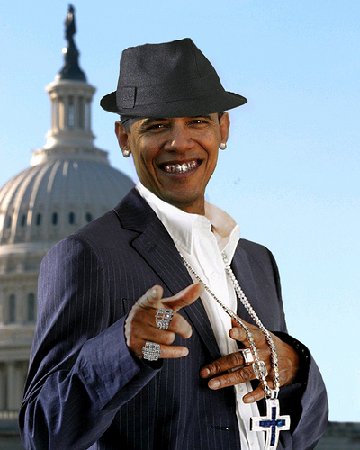 Obama Pimpin Playa Blank Meme Template