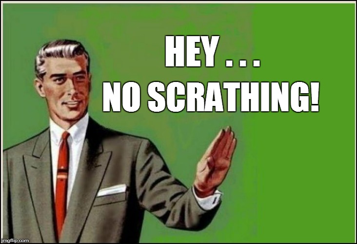 NO SCRATHING! HEY . . . | made w/ Imgflip meme maker