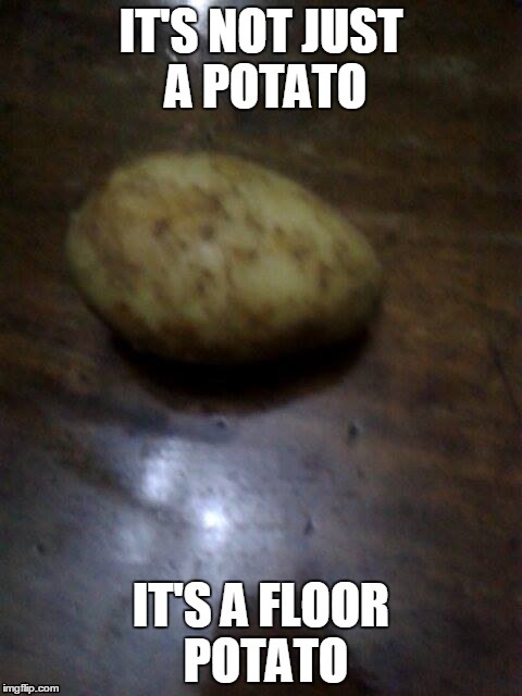 Floor Potato | image tagged in funny | made w/ Imgflip meme maker