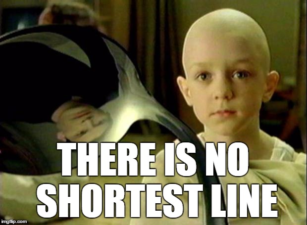 Is that line shorter? |  THERE IS NO SHORTEST LINE | image tagged in spoon matrix,christmas memes,holiday shopping,shopping,memes,matrix | made w/ Imgflip meme maker