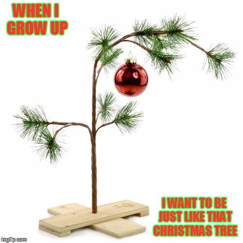 WHEN I GROW UP I WANT TO BE JUST LIKE THAT CHRISTMAS TREE | made w/ Imgflip meme maker