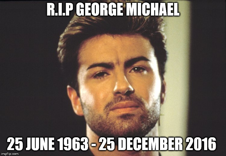 One more star in the sky. | R.I.P GEORGE MICHAEL; 25 JUNE 1963 - 25 DECEMBER 2016 | image tagged in memes,rip,r i p,george michael | made w/ Imgflip meme maker