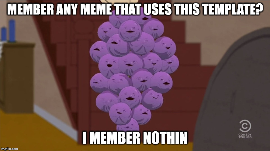 Member Berries Meme | MEMBER ANY MEME THAT USES THIS TEMPLATE? I MEMBER NOTHIN | image tagged in memes,member berries | made w/ Imgflip meme maker