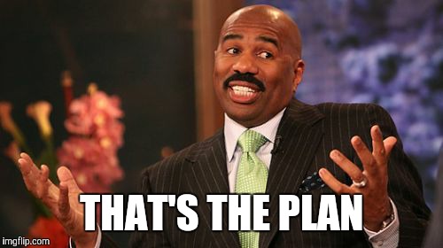THAT'S THE PLAN | image tagged in memes,steve harvey | made w/ Imgflip meme maker