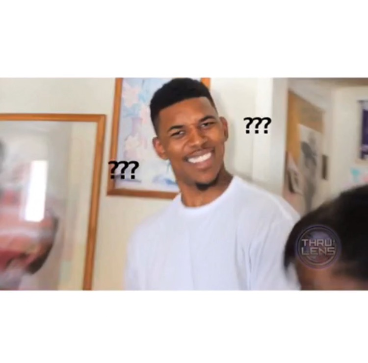 Nick young face Blank Meme Template