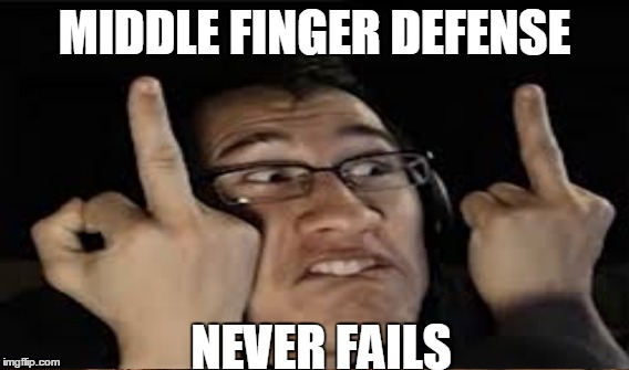 MIDDLE FINGER DEFENSE; NEVER FAILS | image tagged in google images,google | made w/ Imgflip meme maker