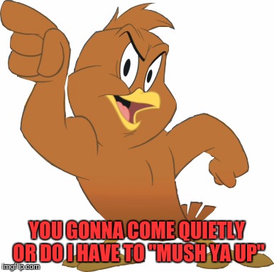 YOU GONNA COME QUIETLY OR DO I HAVE TO "MUSH YA UP" | made w/ Imgflip meme maker