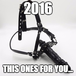 2016 |  2016; THIS ONES FOR YOU... | image tagged in fuck 2016,2016,new years 2017 | made w/ Imgflip meme maker