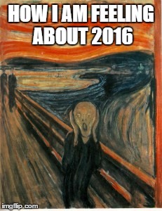 2016 | HOW I AM FEELING ABOUT 2016 | image tagged in scream,carrie fisher,prince,happy new year | made w/ Imgflip meme maker