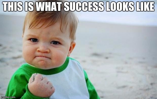 Healthcare for babies | THIS IS WHAT SUCCESS LOOKS LIKE | image tagged in healthcare for babies | made w/ Imgflip meme maker