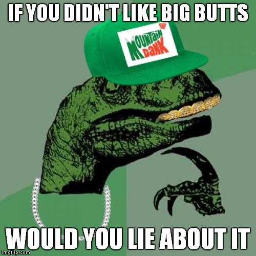 philosorapper | IF YOU DIDN'T LIKE BIG BUTTS; WOULD YOU LIE ABOUT IT | image tagged in philosorapper | made w/ Imgflip meme maker