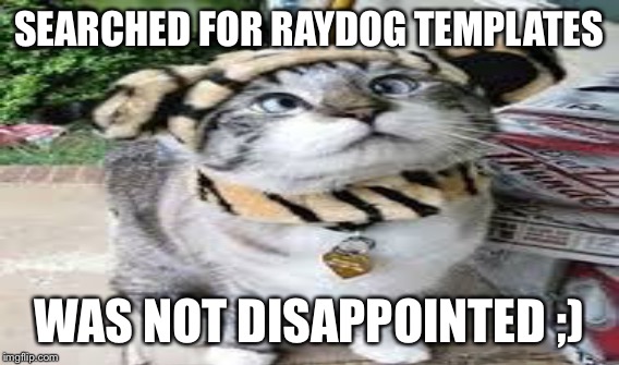 SEARCHED FOR RAYDOG TEMPLATES WAS NOT DISAPPOINTED ;) | made w/ Imgflip meme maker