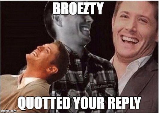 superior | BROEZTY; QUOTTED YOUR REPLY | image tagged in superior | made w/ Imgflip meme maker