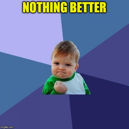 Success Kid Meme | NOTHING BETTER | image tagged in memes,success kid | made w/ Imgflip meme maker