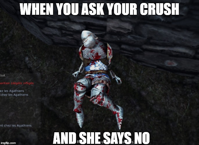 CRUSH KILLED ME | WHEN YOU ASK YOUR CRUSH; AND SHE SAYS NO | image tagged in dead inside,crush | made w/ Imgflip meme maker