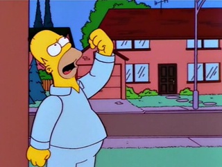 Homer pushed Blank Meme Template