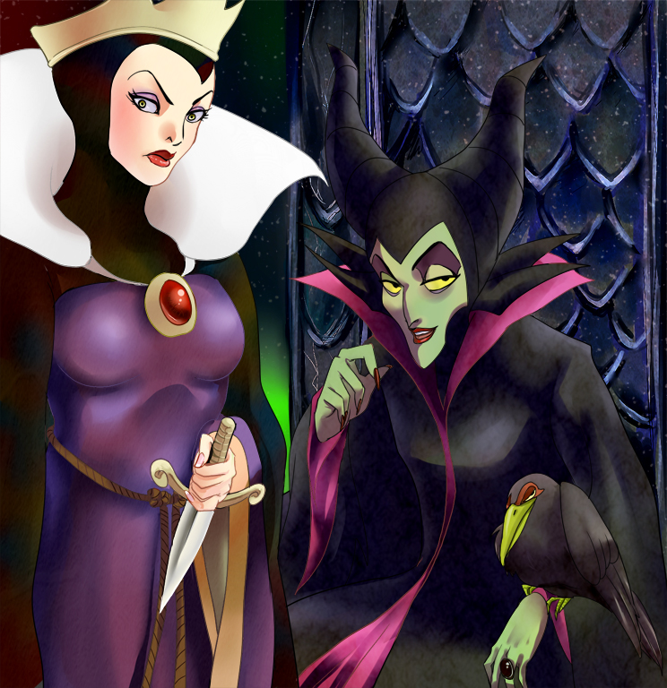 High Quality Evil queen n malificent  Blank Meme Template