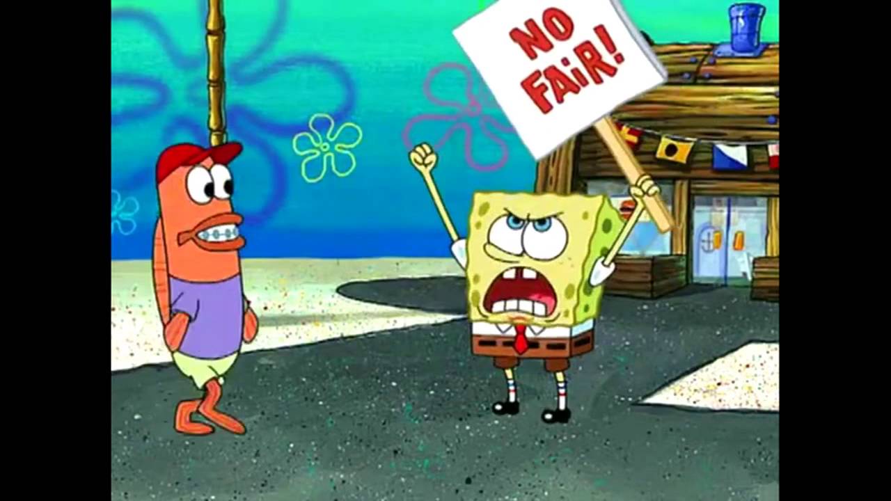 Spongebob Unfair Blank Meme Template