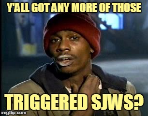 Y'ALL GOT ANY MORE OF THOSE TRIGGERED SJWS? | made w/ Imgflip meme maker