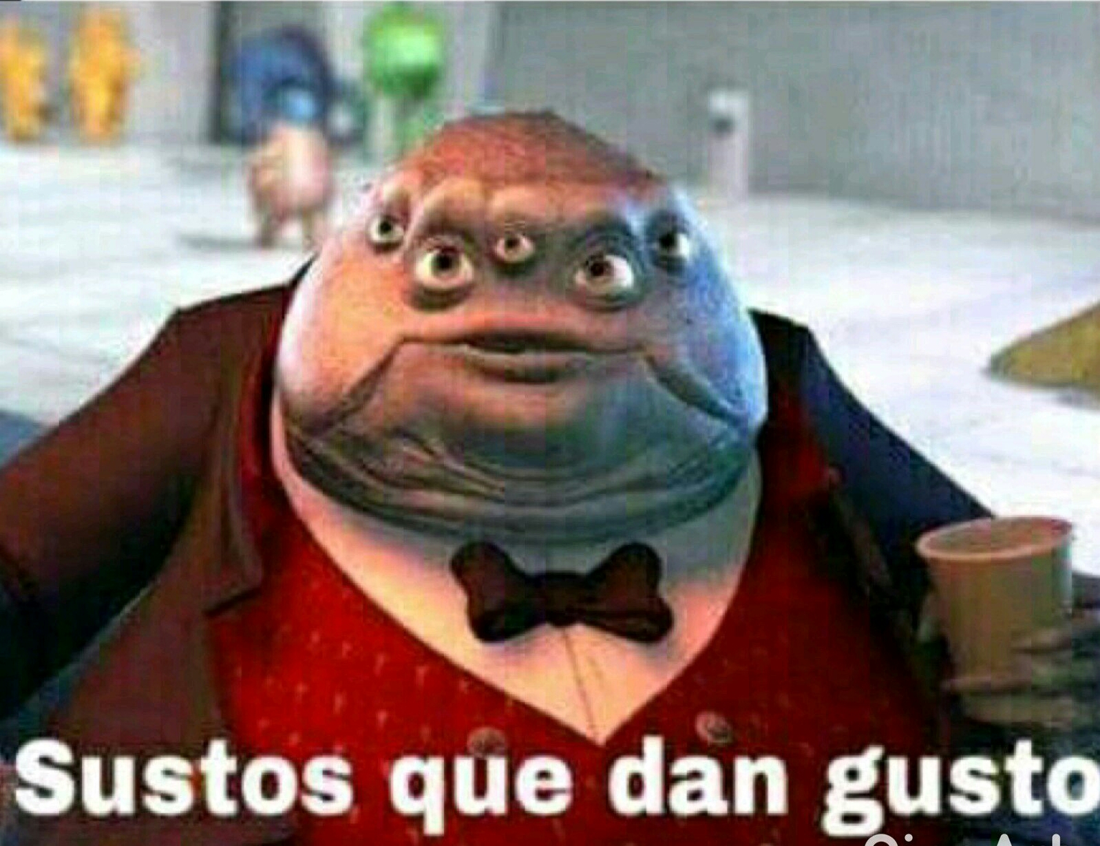 Sustos que dan gustos Blank Meme Template