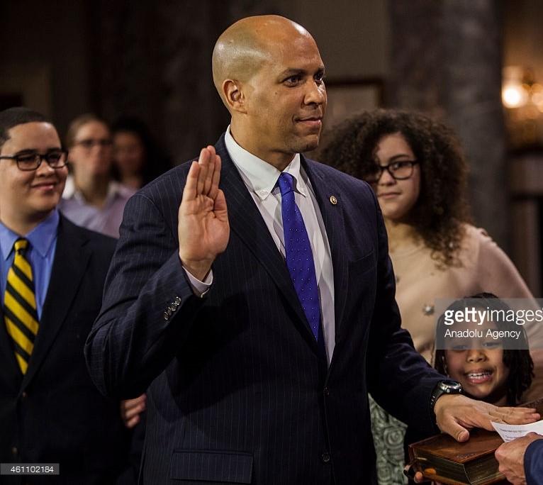 Booker Sworn In Blank Meme Template