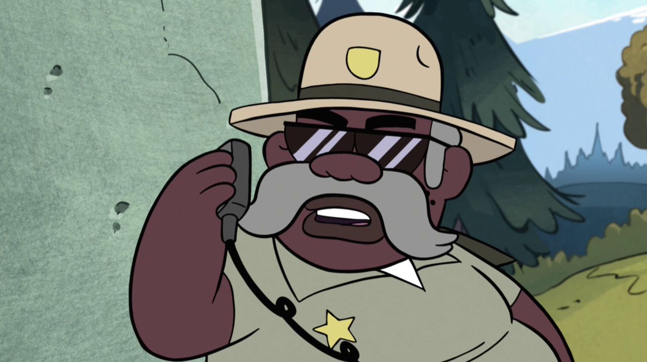 High Quality Sheriff Blubs on walkie talkie Blank Meme Template