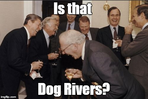 Laughing Men In Suits Meme | Is that Dog Rivers? | image tagged in memes,laughing men in suits | made w/ Imgflip meme maker