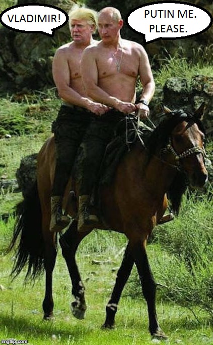 Brokeback Bros | image tagged in donald trump,vladimir putin,donald trump vladamir putin,still a better love story than twilight | made w/ Imgflip meme maker
