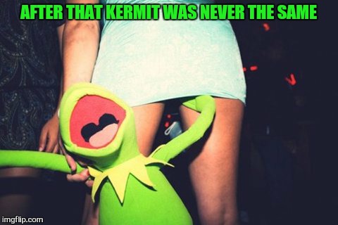 AFTER THAT KERMIT WAS NEVER THE SAME | made w/ Imgflip meme maker